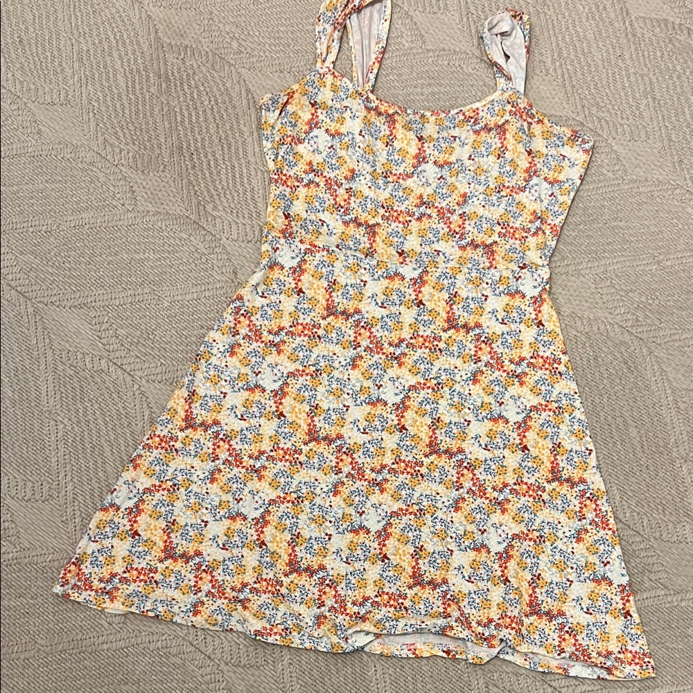 O'Neill Yellow and Red Floral Mini Dress